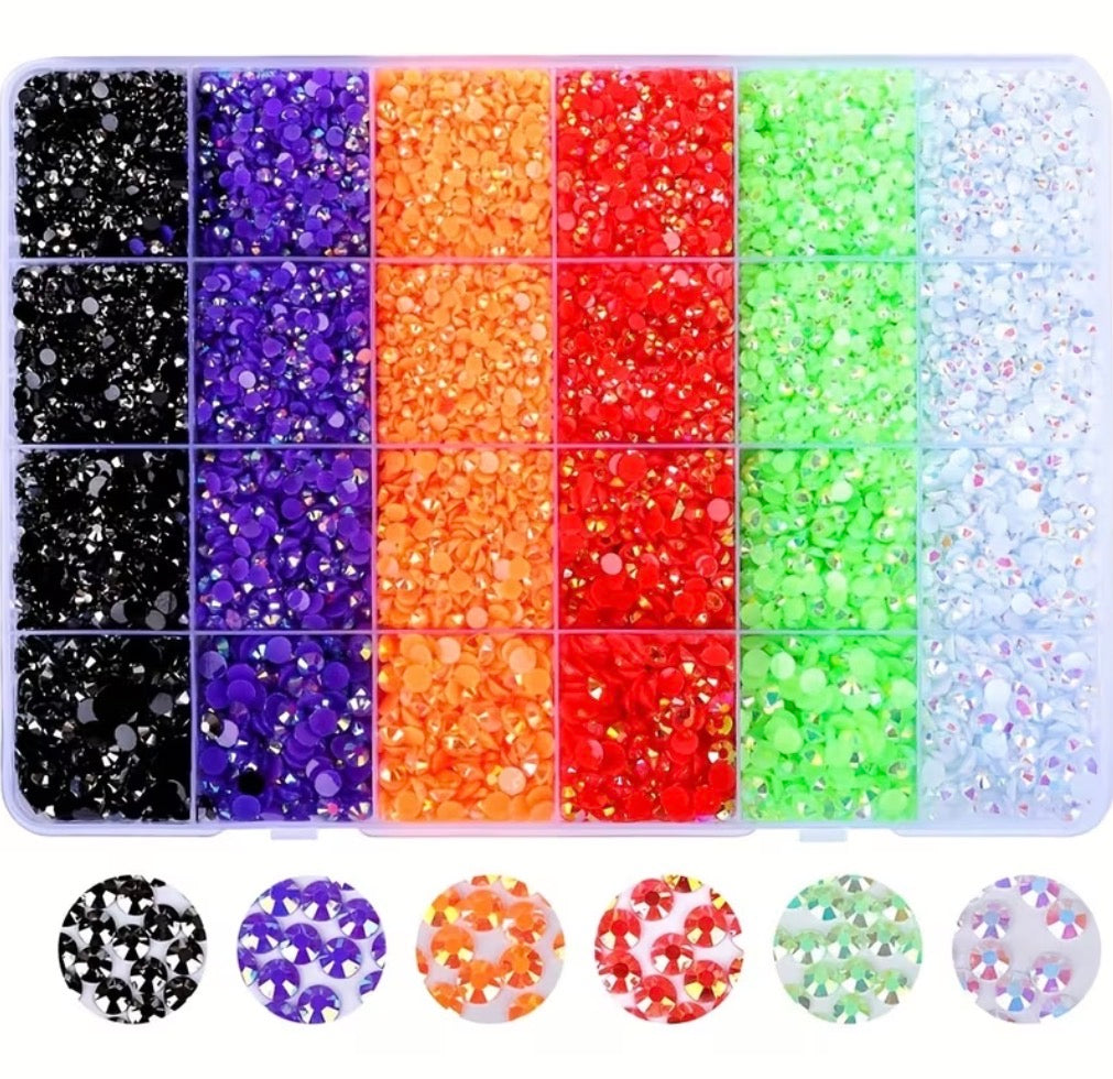 24 grids case and beads