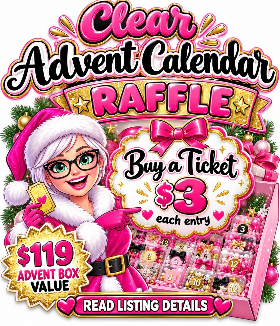 ## Raffle Tickets Advent Calendar Greca##