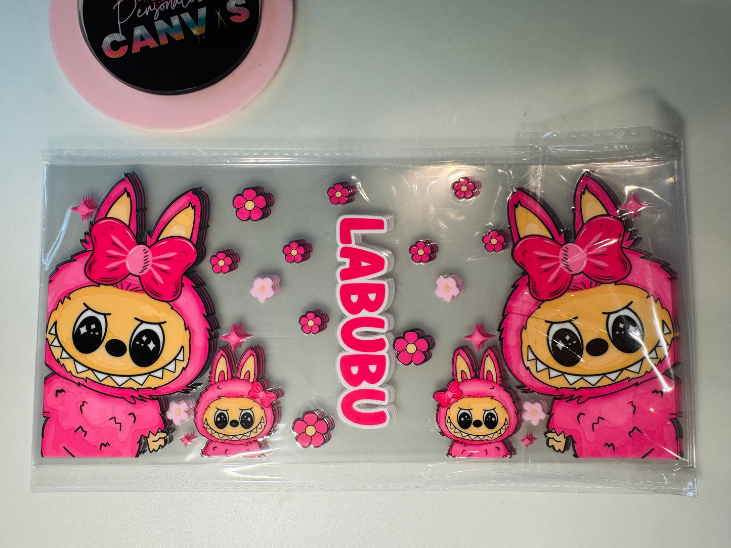 UV DTF Litte Monster Pink