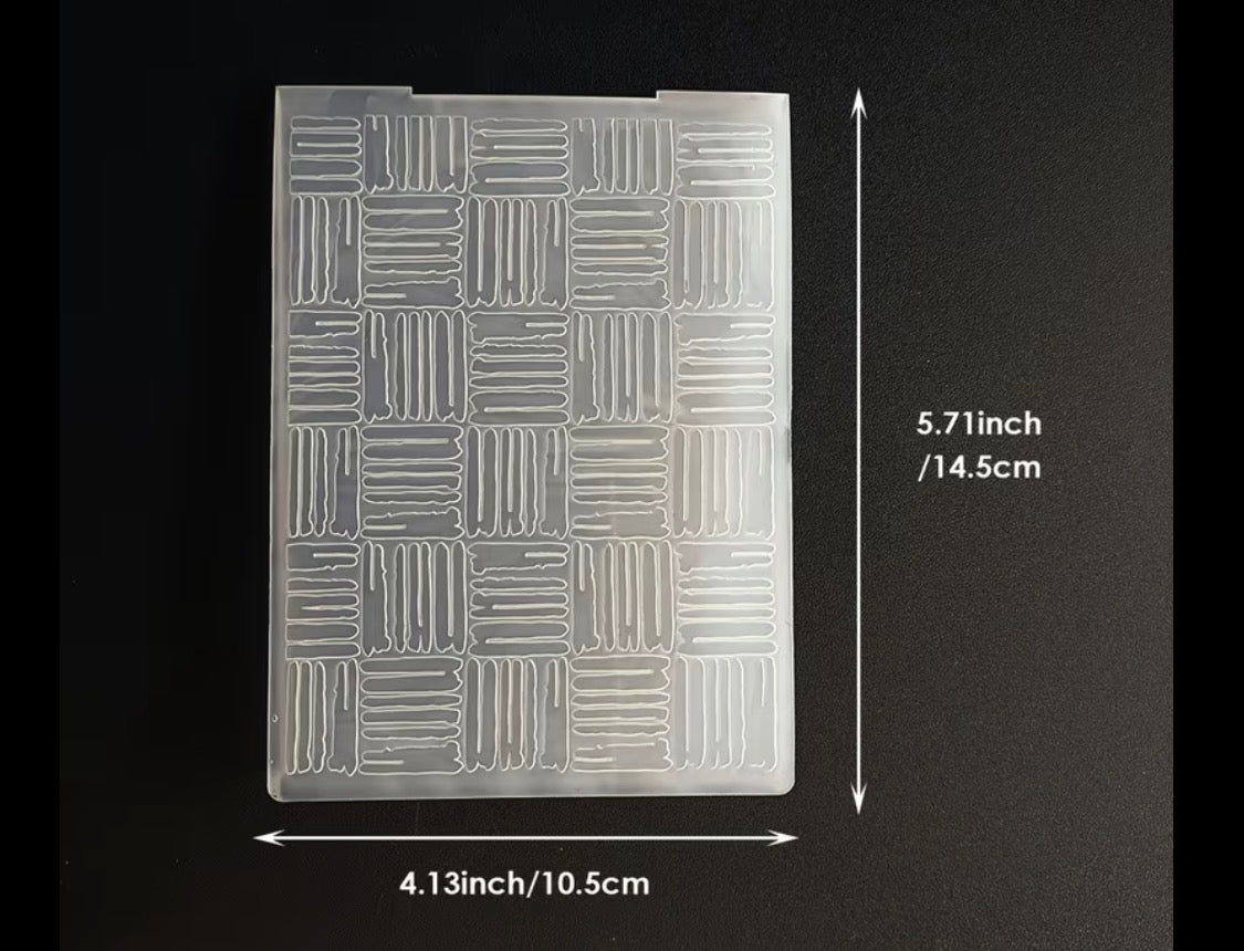 Square pattern embossing