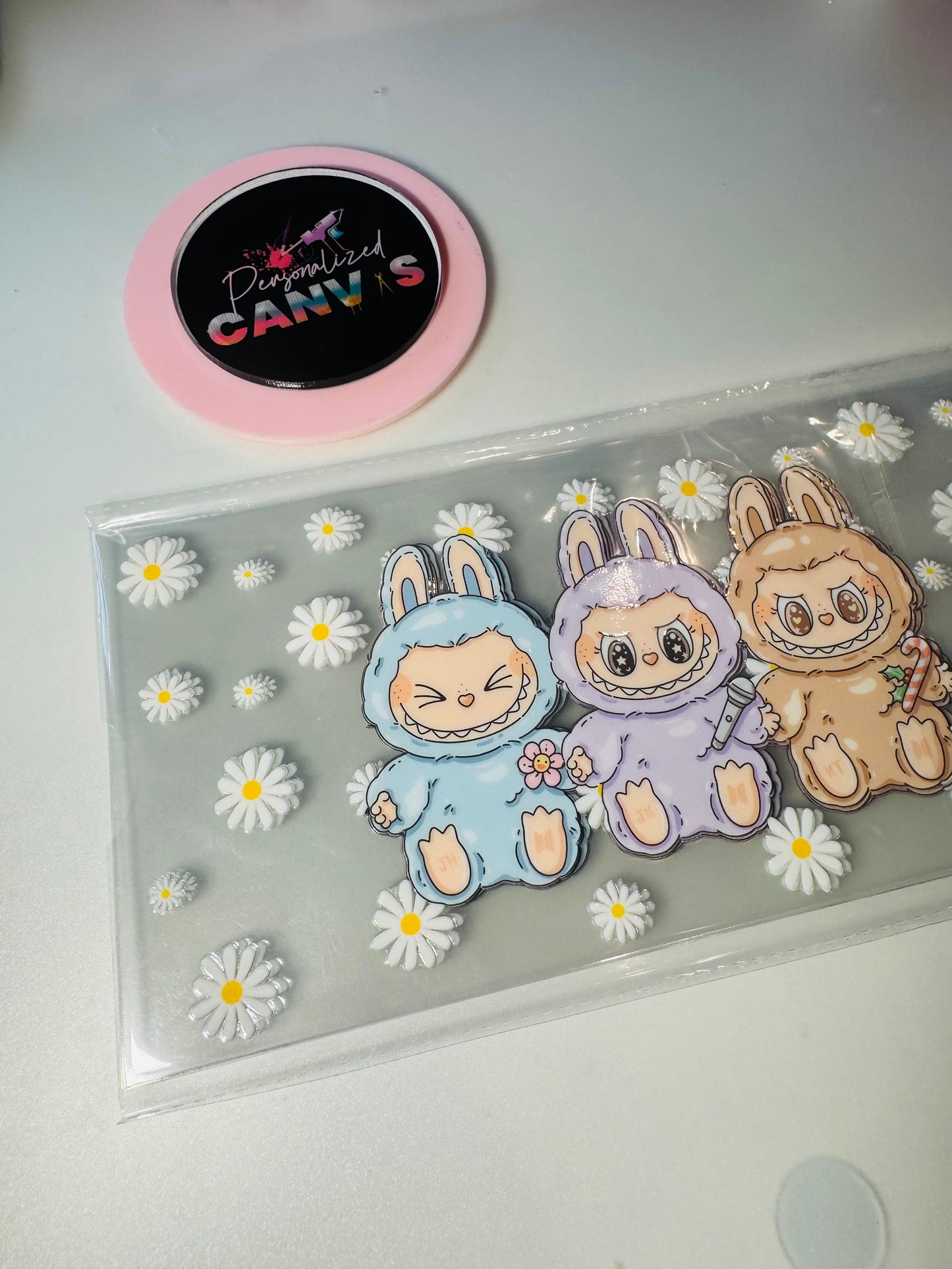 UV DTF Little 3 Monster Flowers