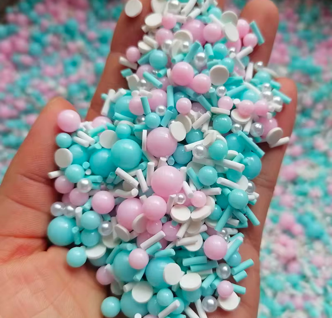 30g Polymer clay pastel pink blue