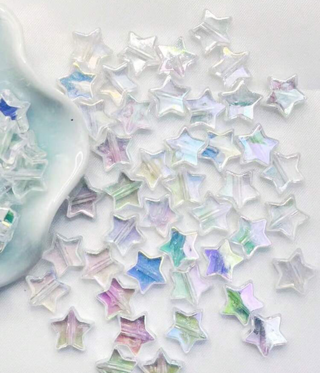 100 clear acrylic stars