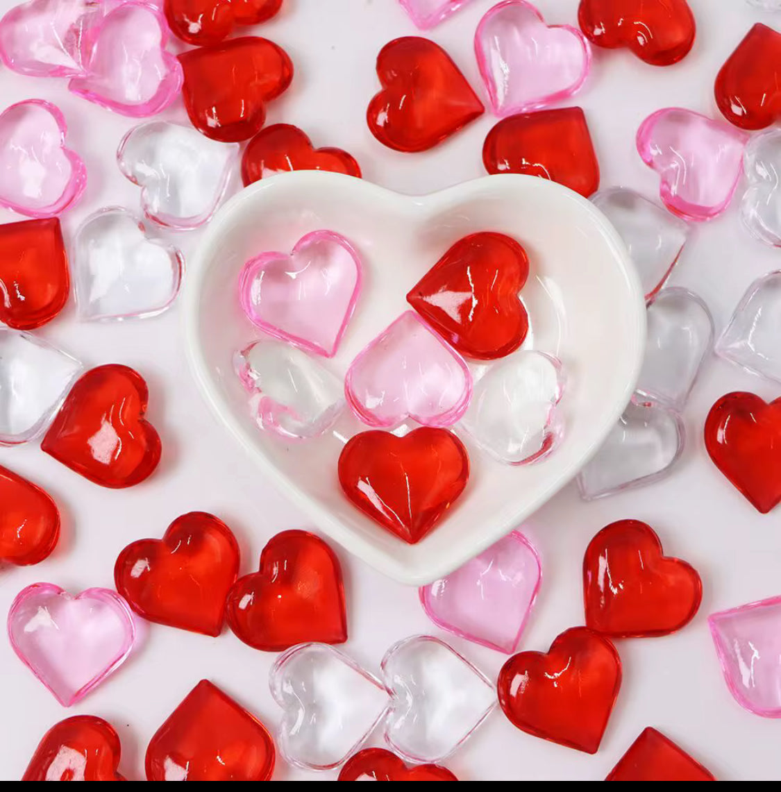 22MM 30 hearts LARGE- variety