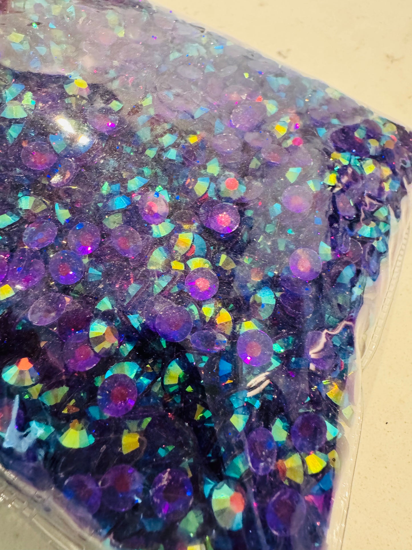 50g Gorgeous violate holographic beads acrylic