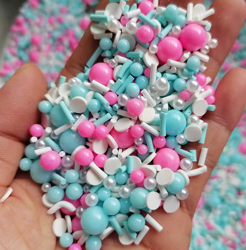 30g Polymer clay hot pink blue