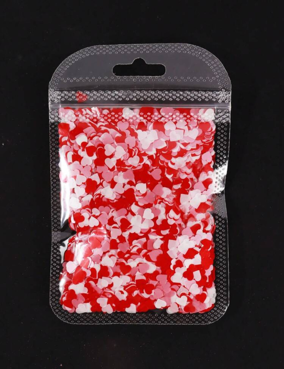 Hearts sequens conffetti