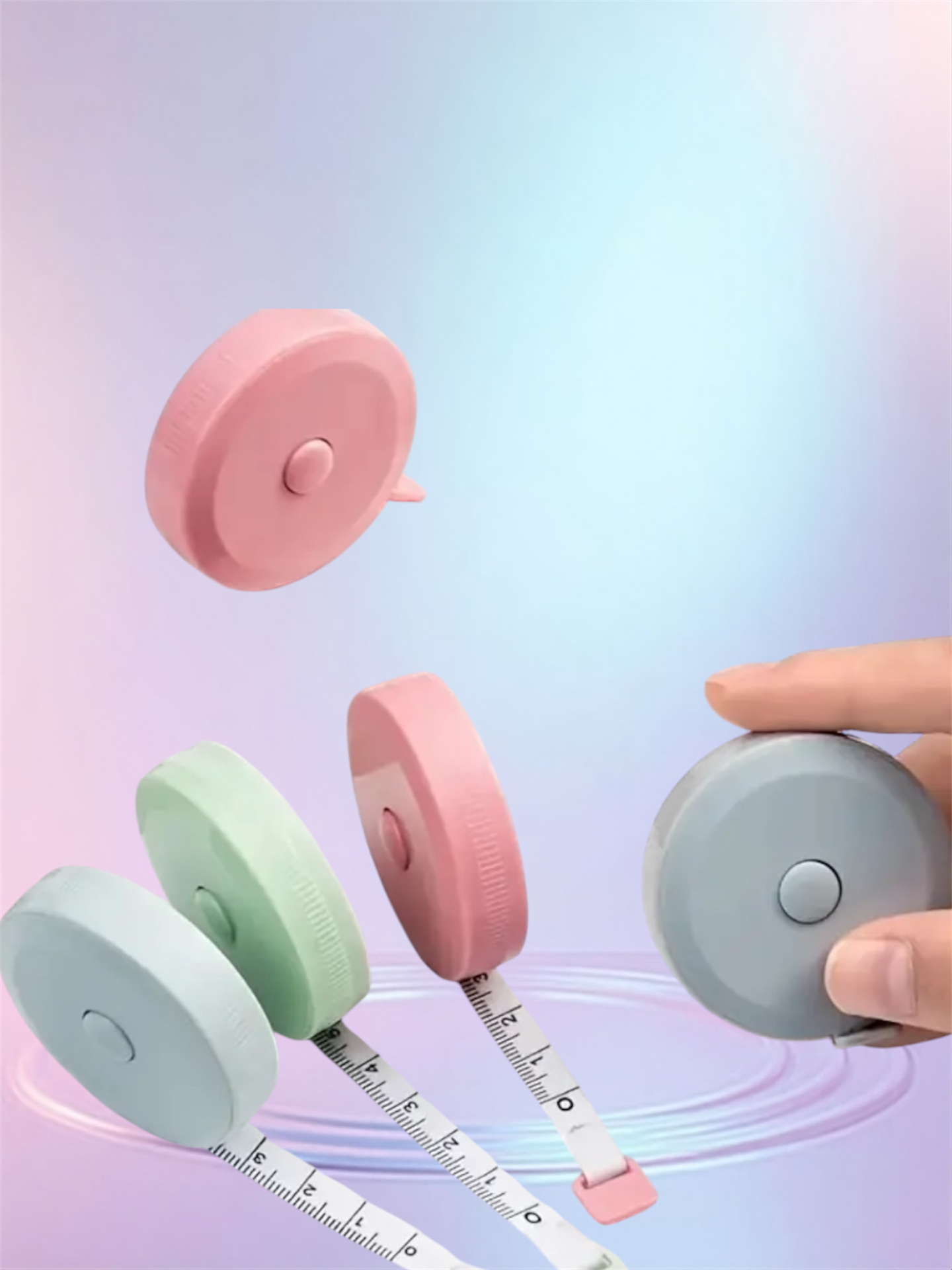 Retractable mini measuring tape