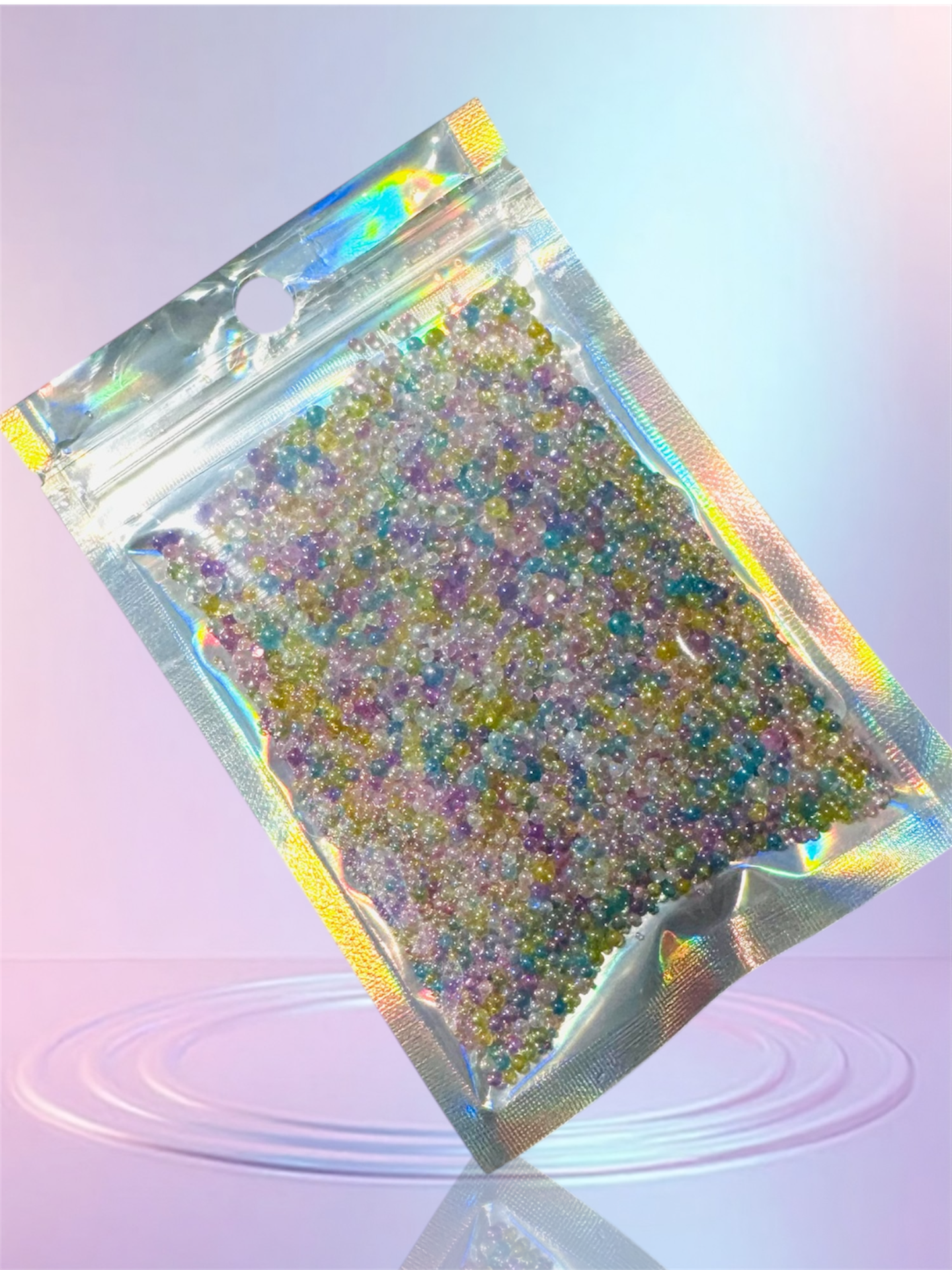 50g Caviar edition glass beads rainbow