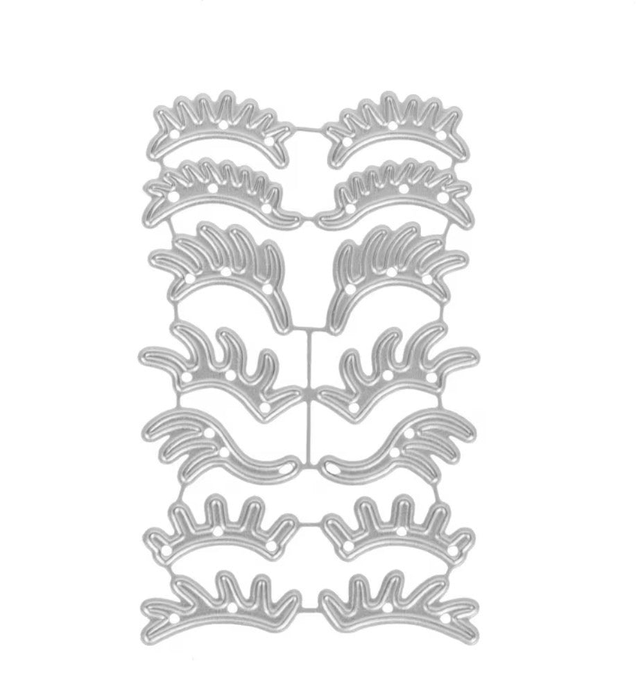 Metallic cutting die small eyelashes