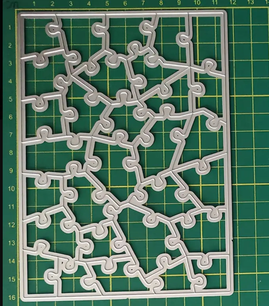 Metallic cutting die puzzle zig