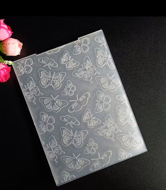 Folder butterflies embossing
