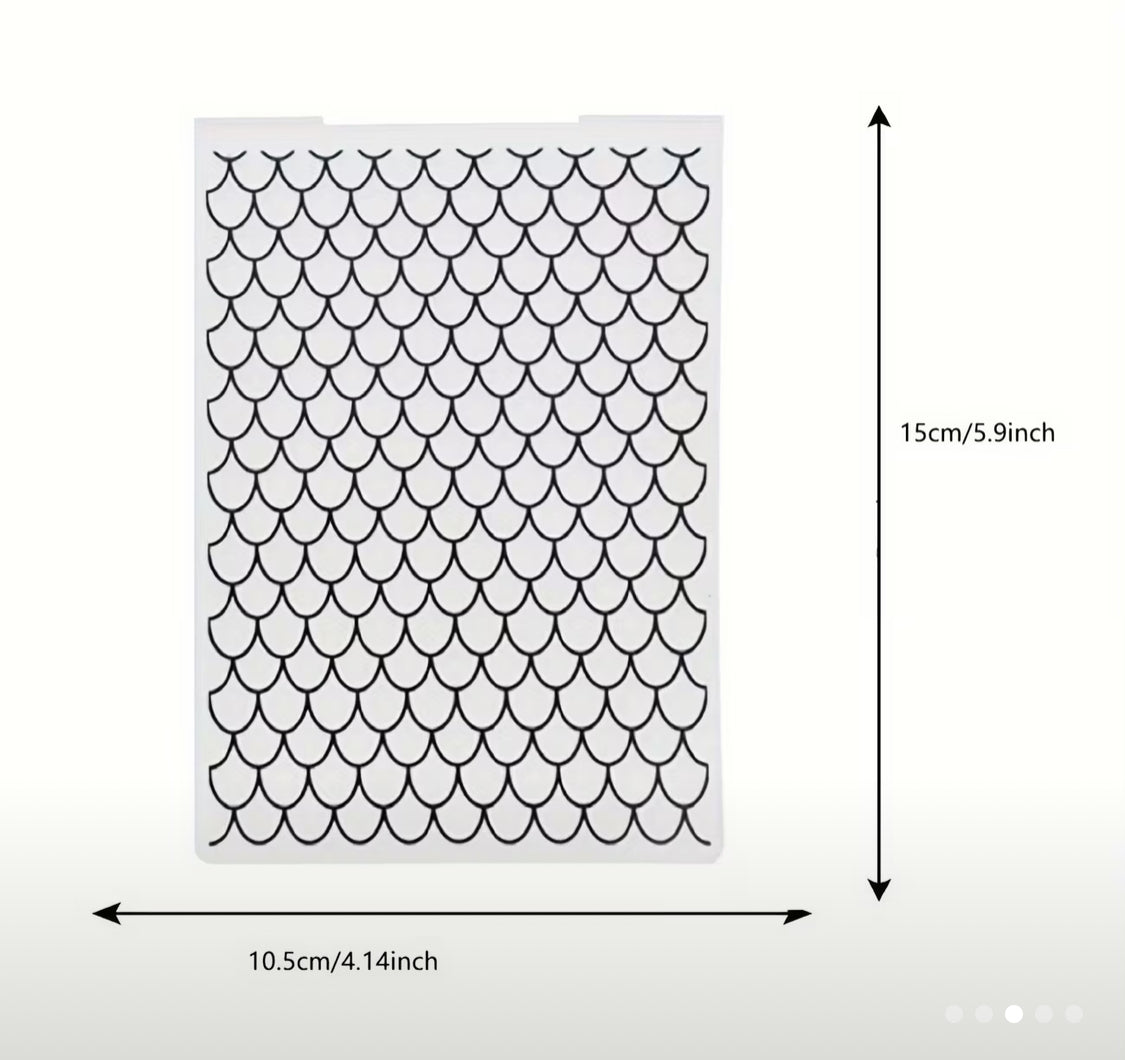 Folder mermaid embossing