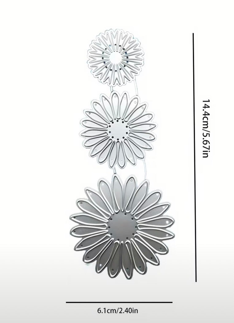 Metallic cutting DIY flower