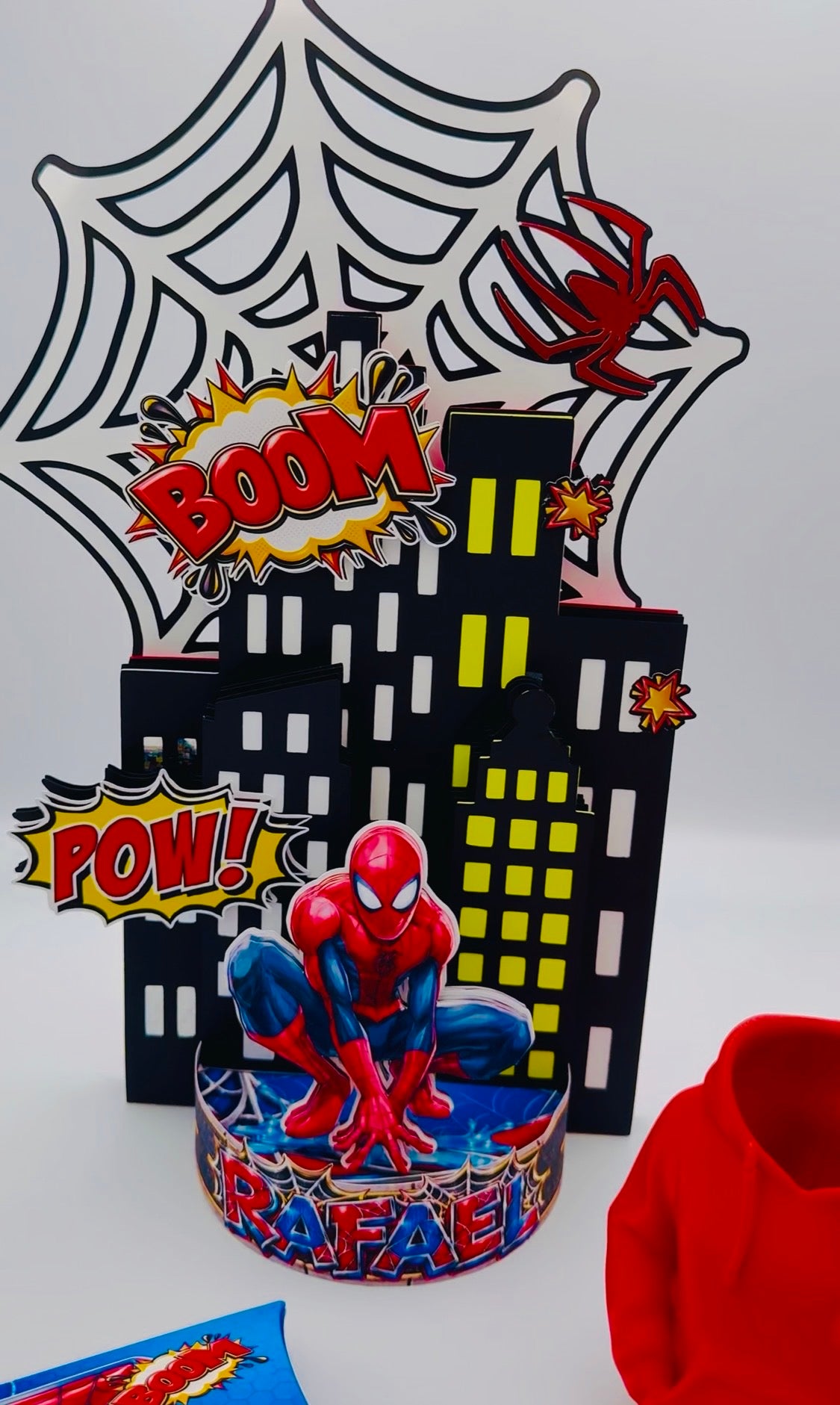 # Digital File Spider guy SVG and PNG's cake toper stage optional spin