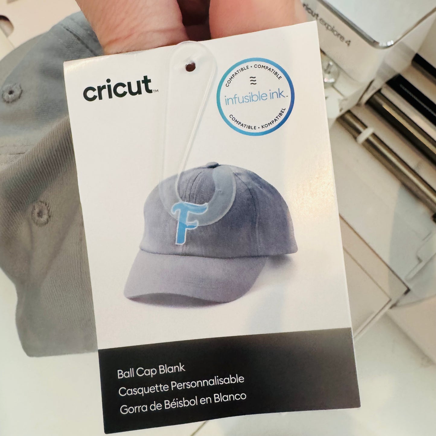 CLEARANCE Cricut 1 Gray Ball Cap