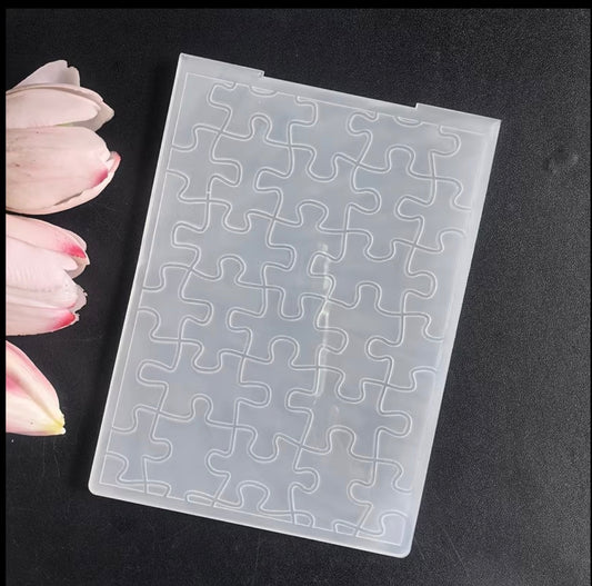Puzzle pattern embossing