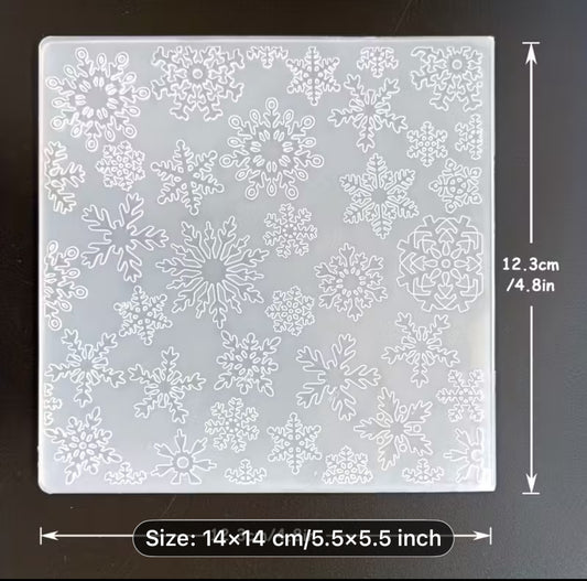 Snowflake pattern embossing