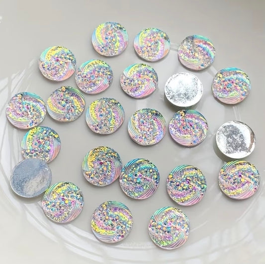 50 round resin white