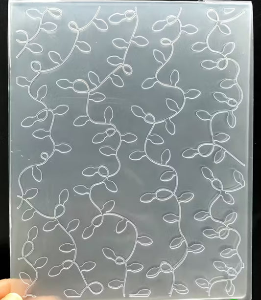 Folder Christmas lights embossing