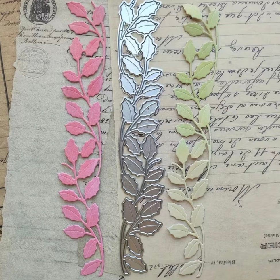 Metallic cutting DIY long leafs