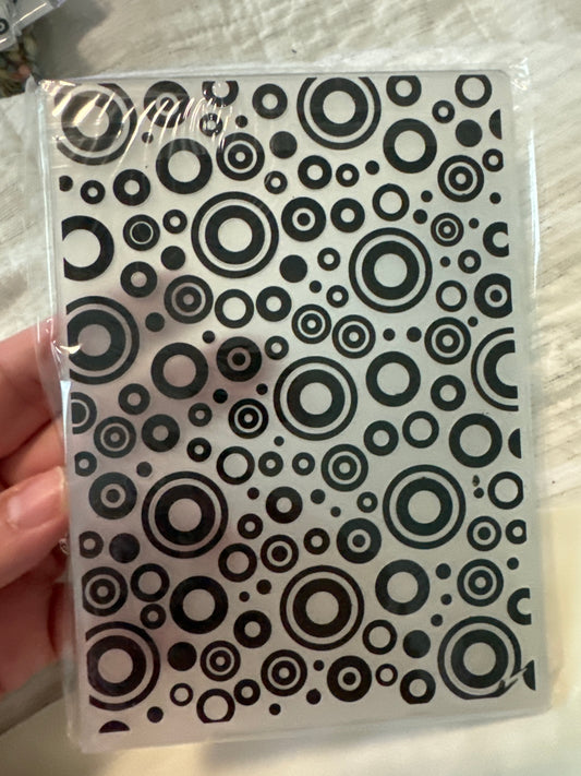 Folder circles embossing