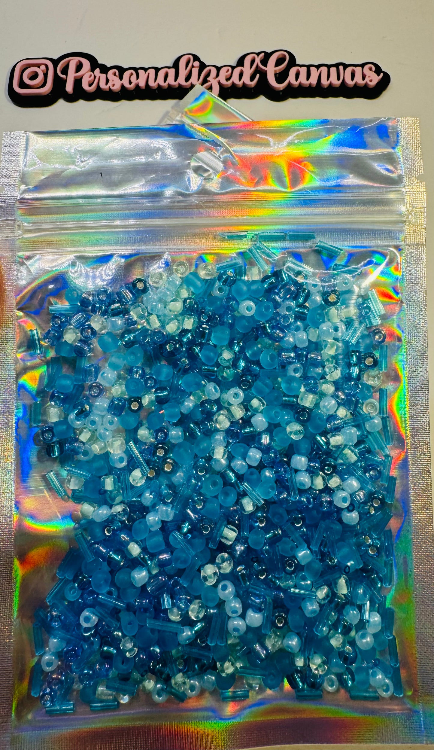 60g Glass Beads Blue