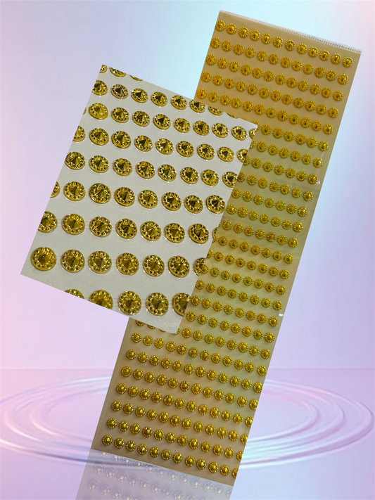 285 Gold beads with glue