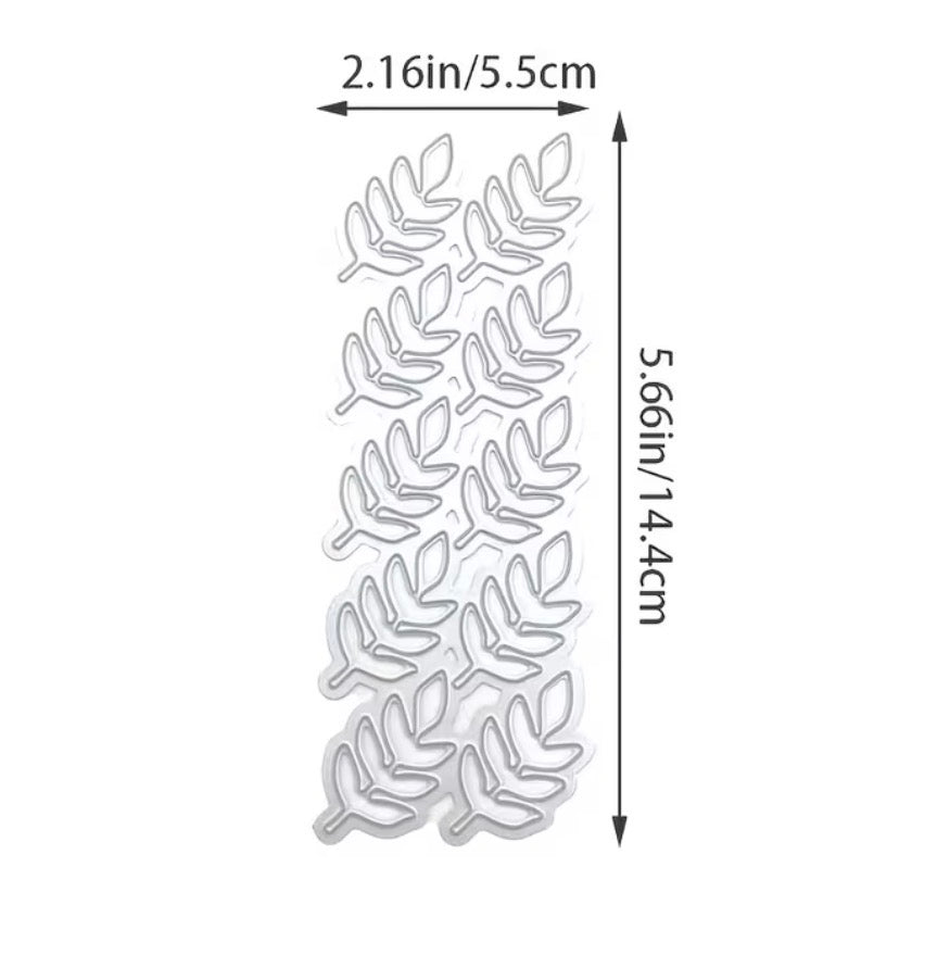 Metallic cutting DIY leafs large