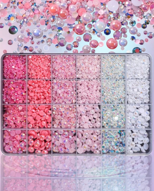 24 grids case and beads