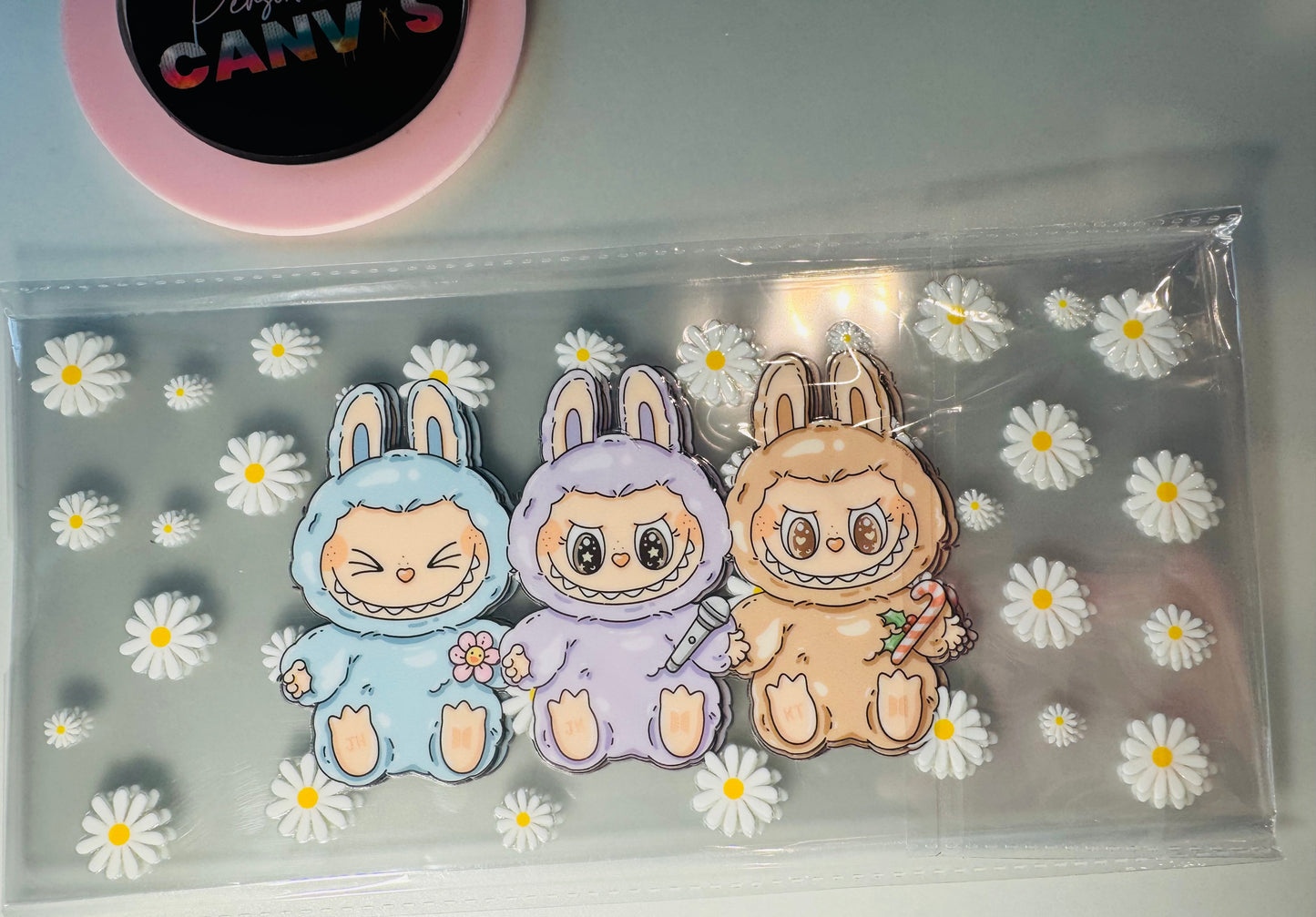 UV DTF Little 3 Monster Flowers