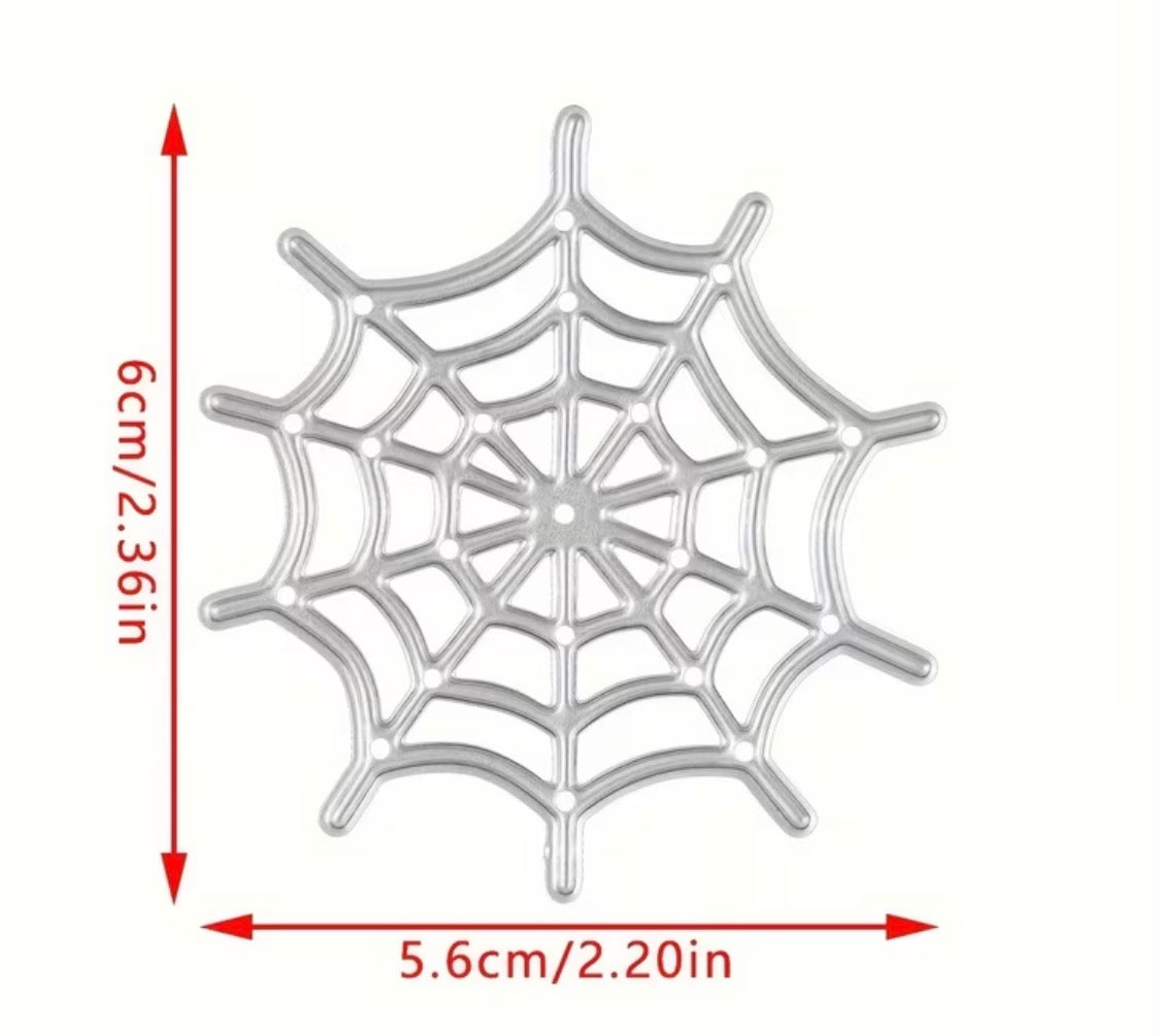 Metallic cutting DIY spiderweb