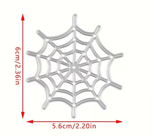 Metallic cutting DIY spiderweb
