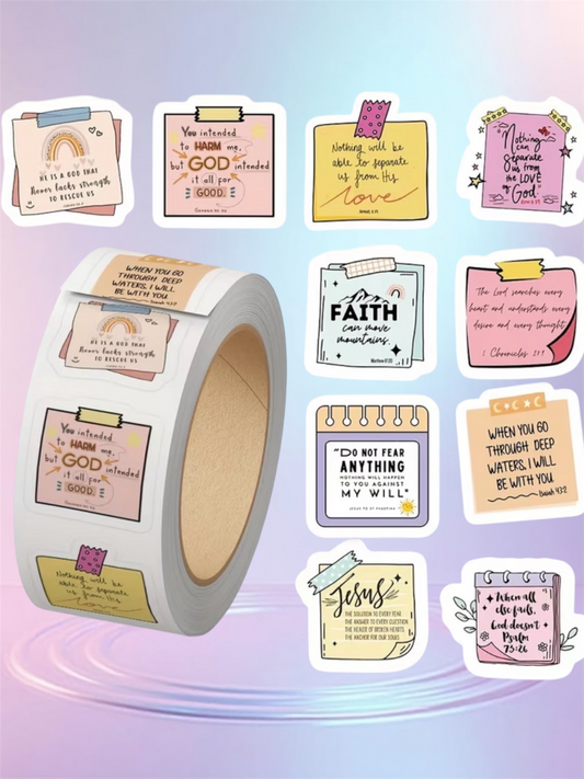 Inspirational  1 roll 500 stickers