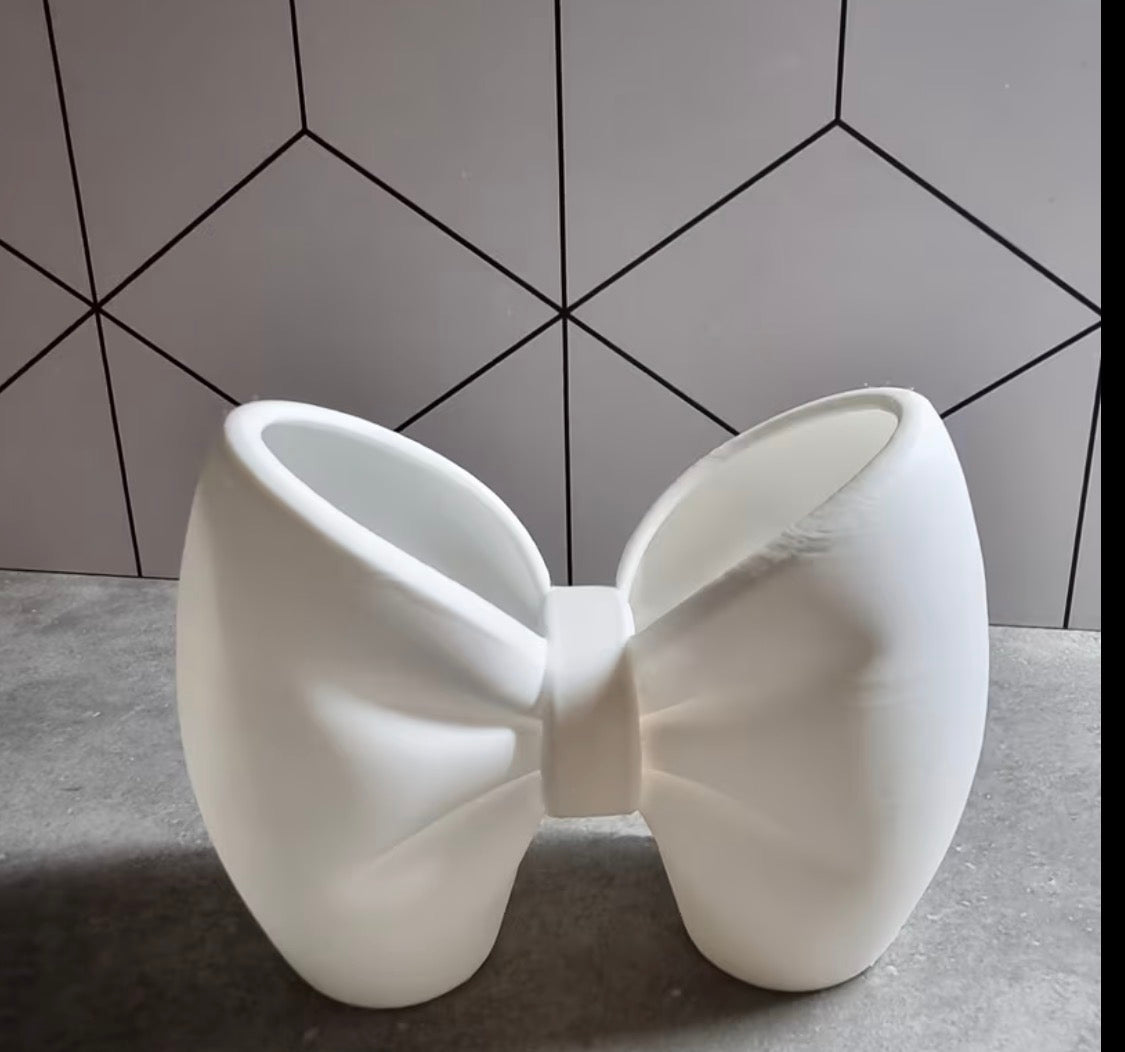 Photo Prop white bow 3D printed ll