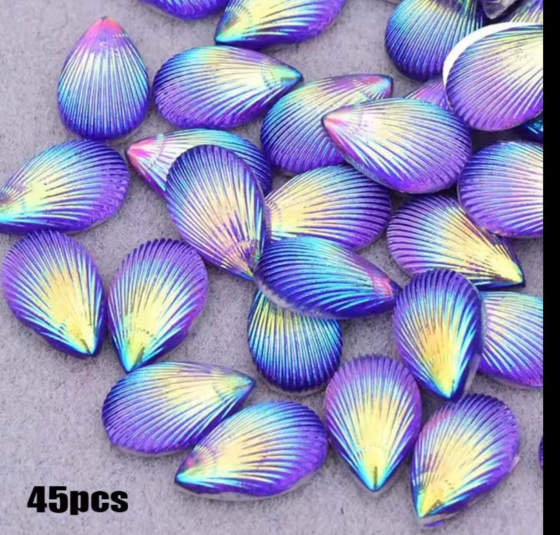45 shells textured lavander