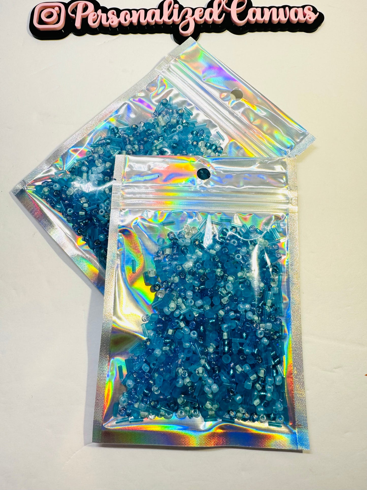 60g Glass Beads Blue