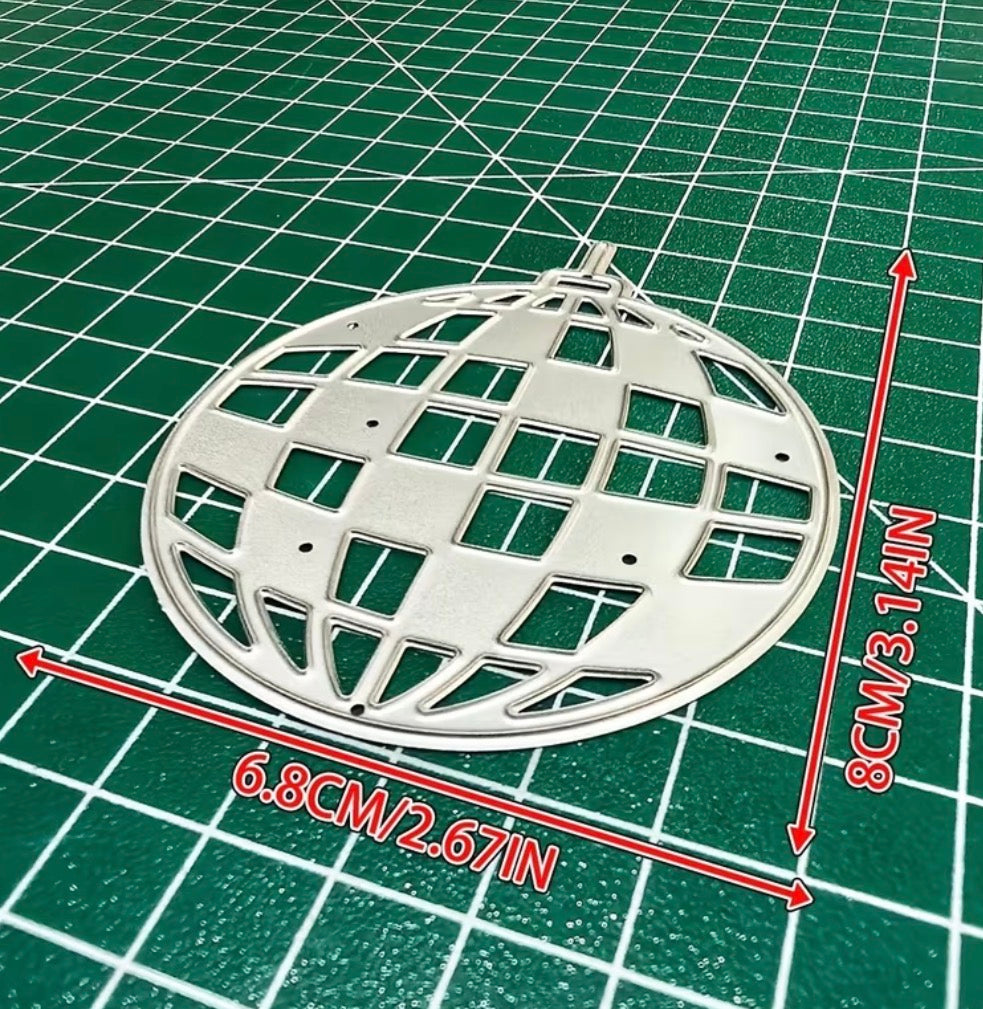 Metallic cutting DIY disco ball