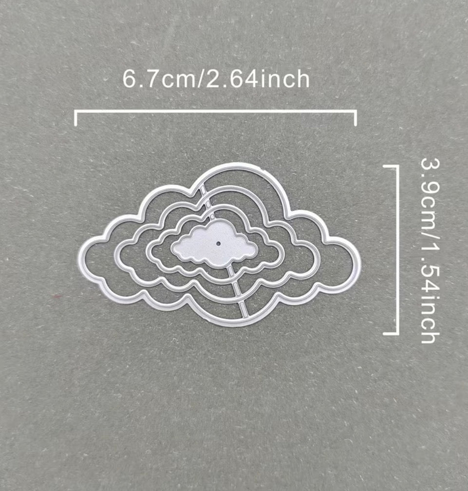 Metallic cutting DIY clouds