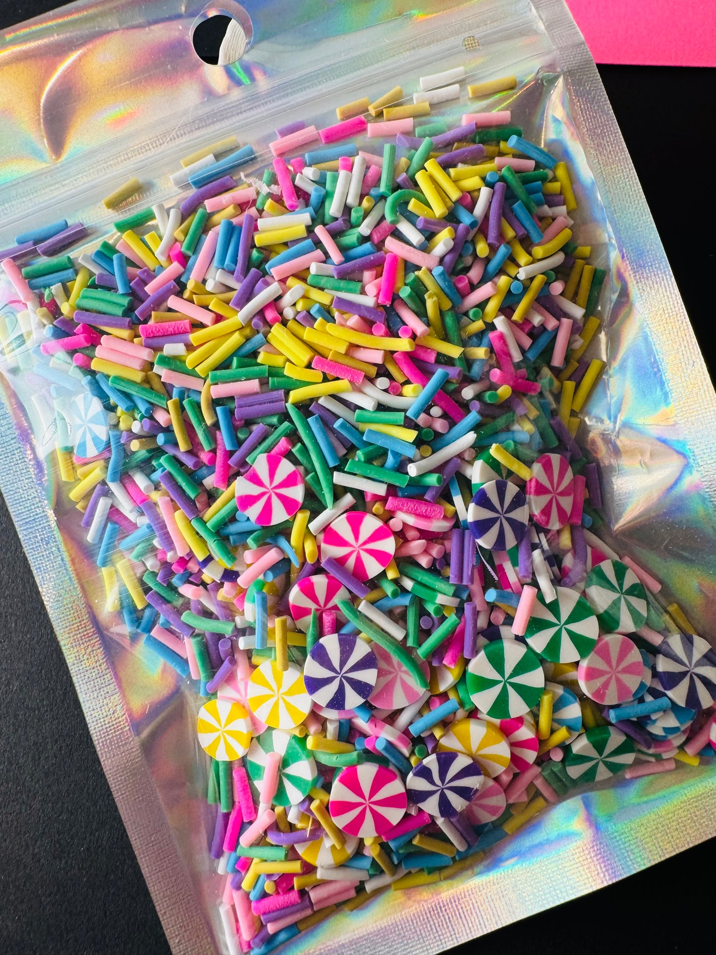 60g Polymer candy confetti bright