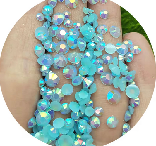 50g Gorgeous teal holographic beads acrylic
