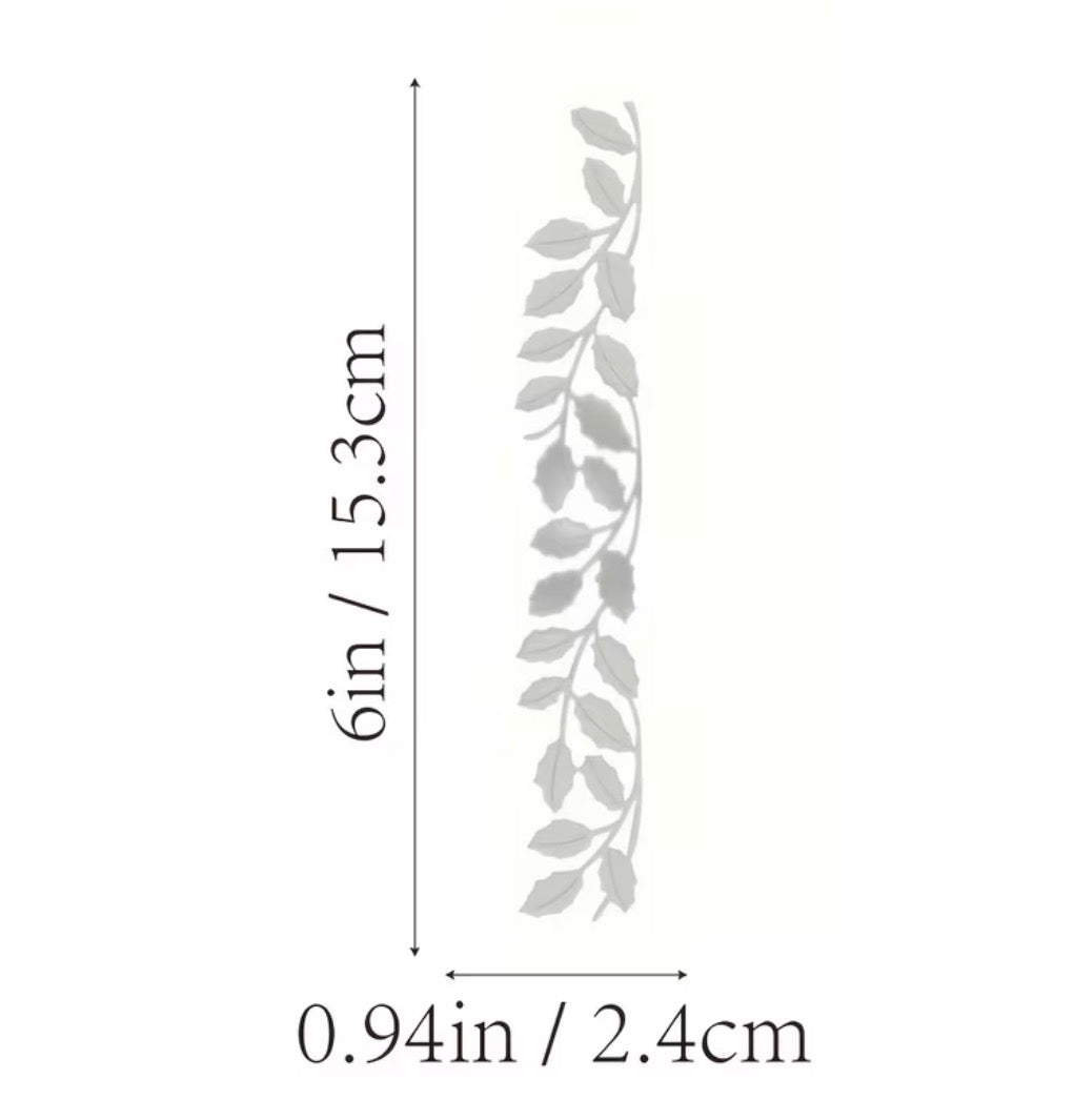 Metallic cutting DIY long leafs
