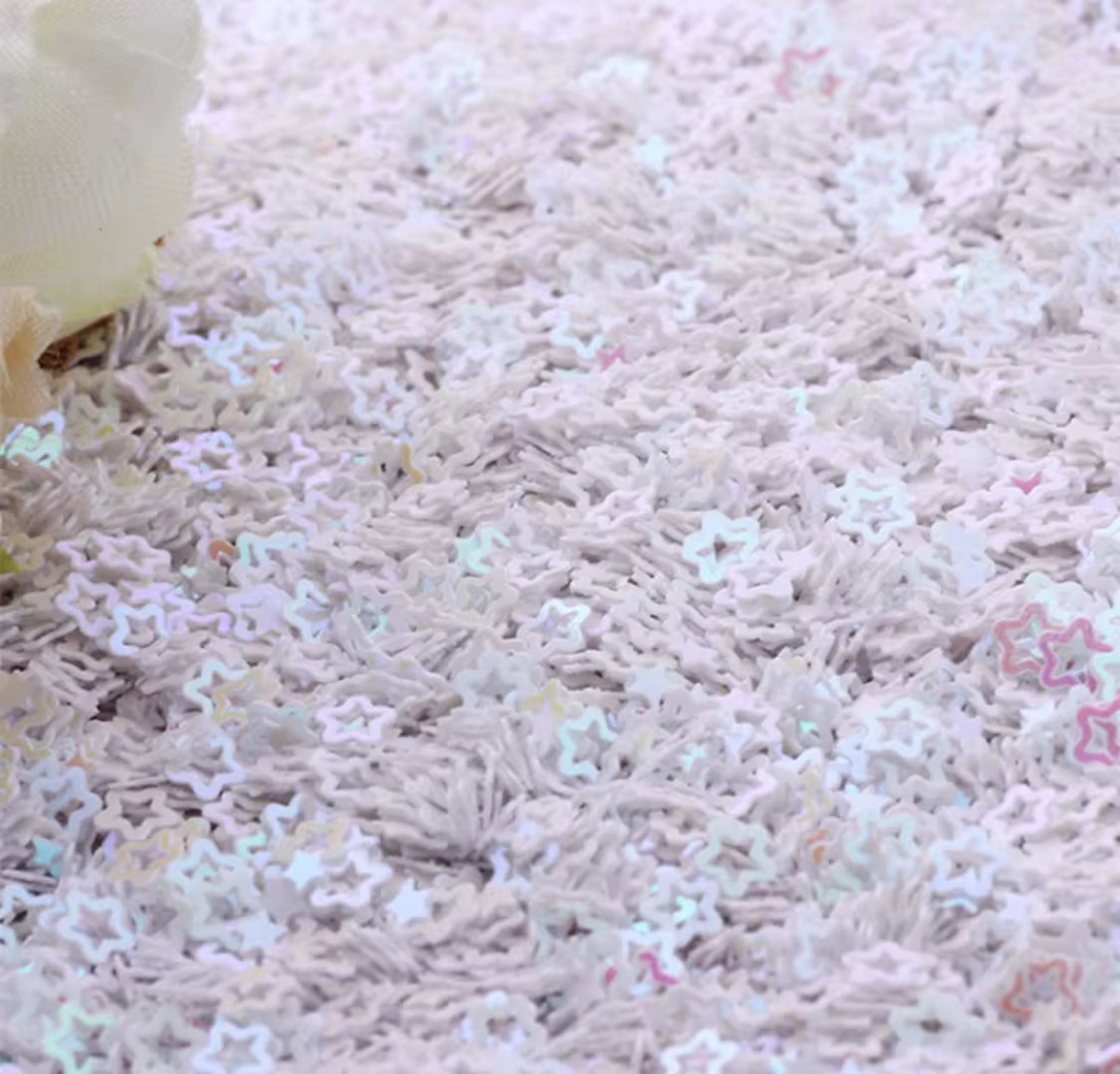 White stars holographic