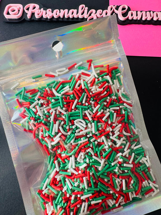 30g Polymer confetti holidays