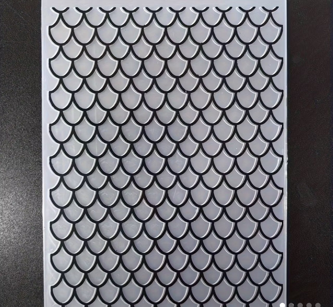 Folder mermaid embossing