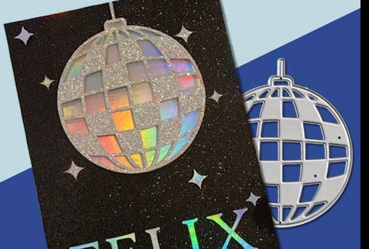 Metallic cutting DIY disco ball