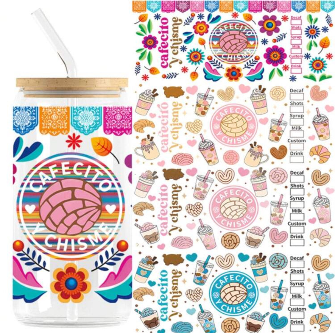 UV DTF Cafesito y Chisme series