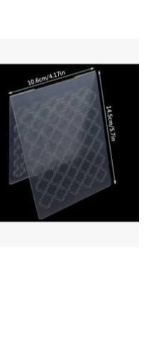 Folder rhombus pattern embossing