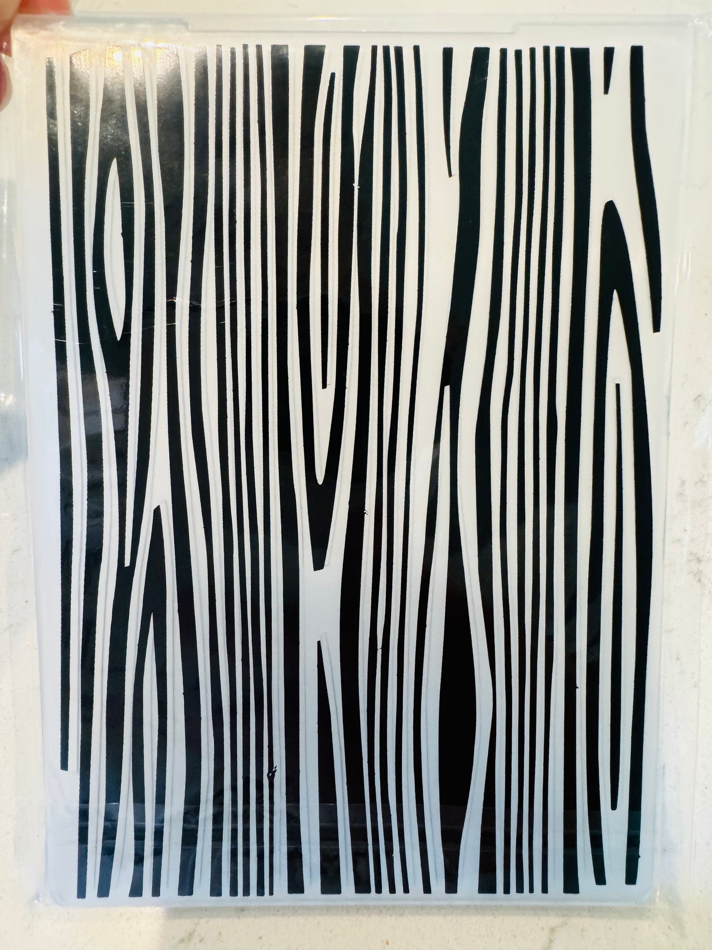 Folder wood embossing