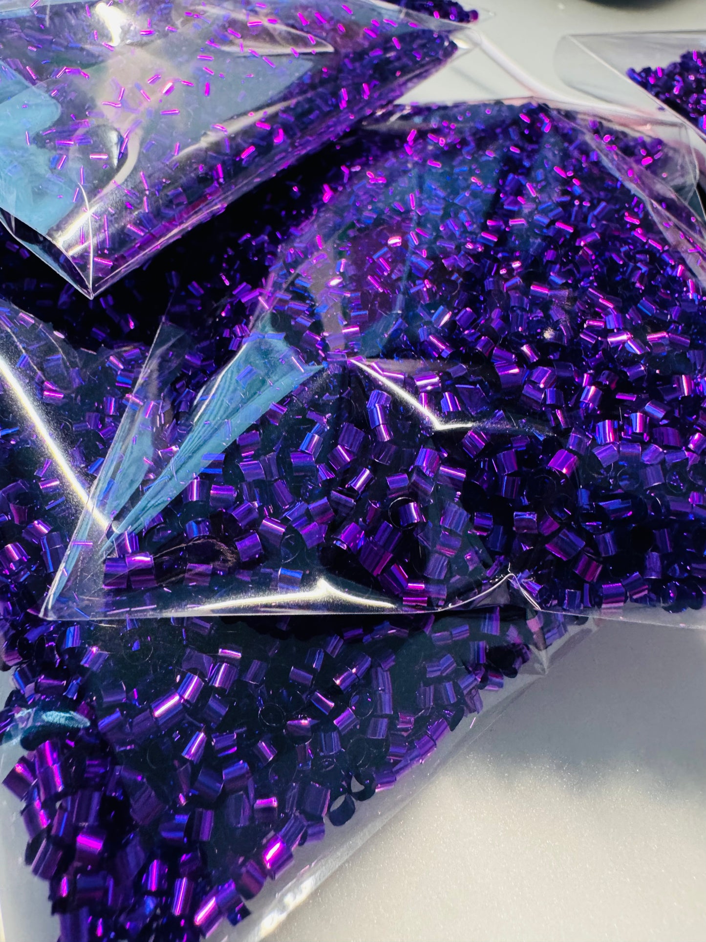 20g bag purple confetti sparks